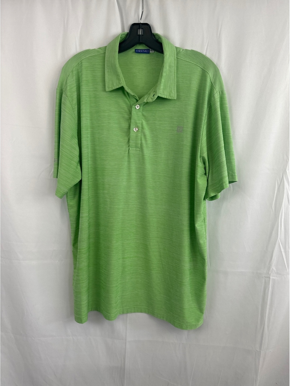 Hreski Men's Green Polo Shirt Size Large